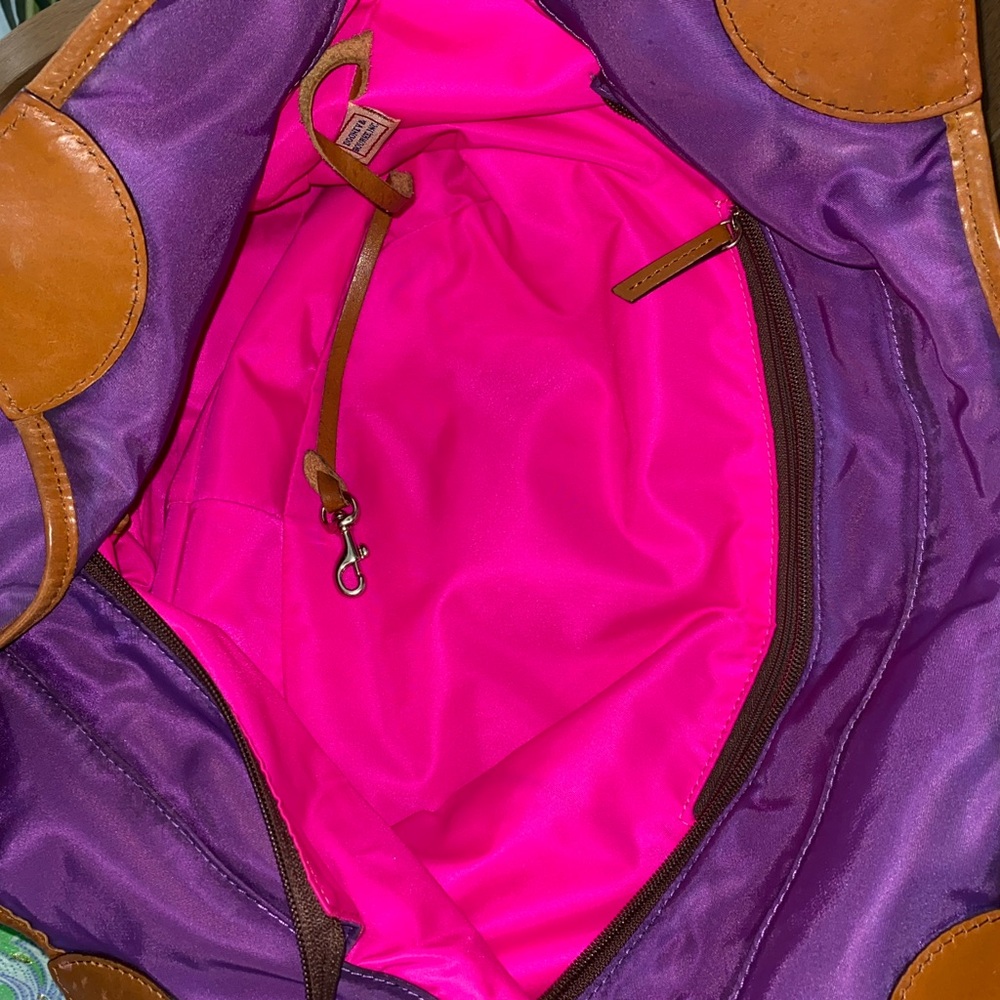 Dooney & Bourke Nylon Medium Purple Valerie Shoulder Bag - Picture 2 of 15